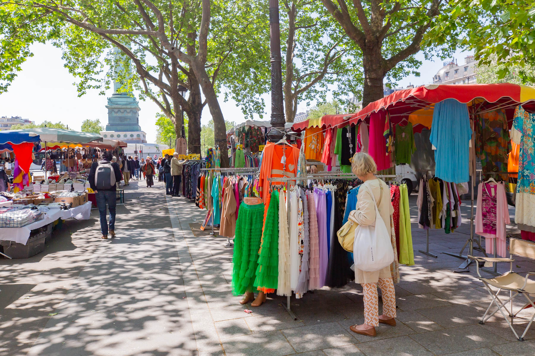 Shopping at Le Marche Bastille, things to do in Paris for free